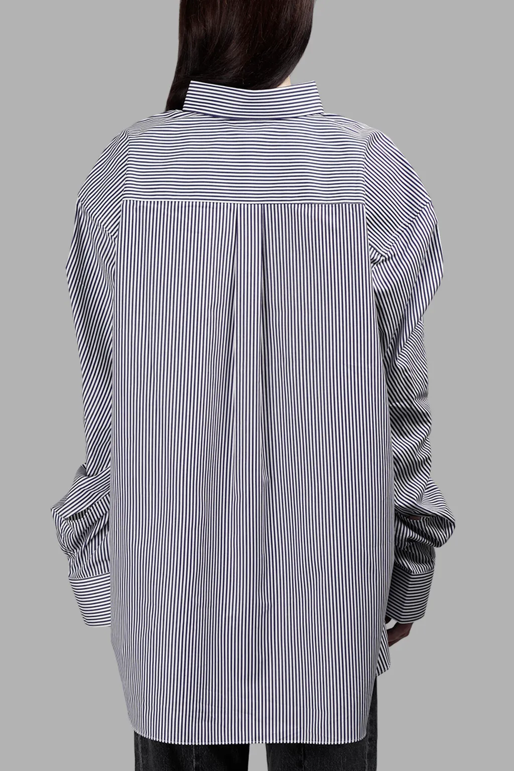 Striped Oversized Button-Down Shirt