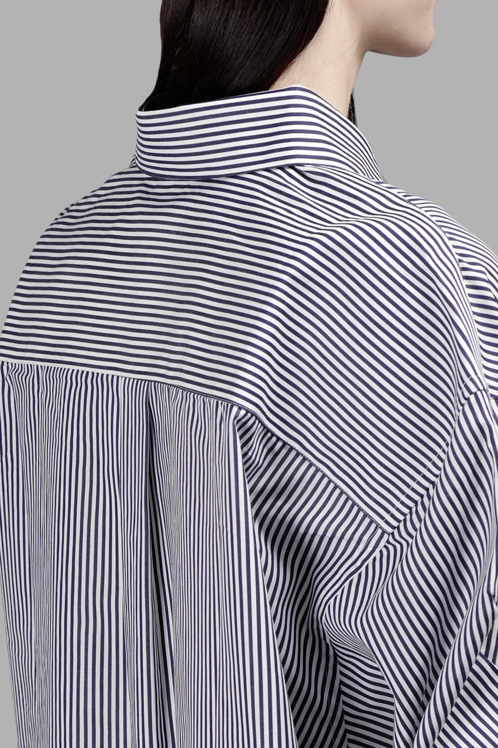 Striped Oversized Button-Down Shirt