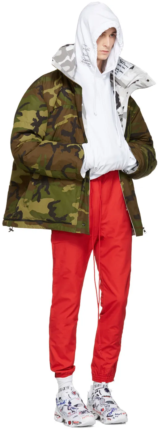 Vetements X Champion White Graphic Hoodie