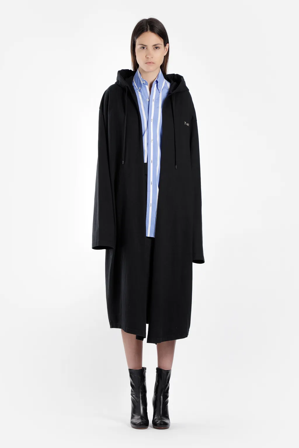 Black Hooded Maxi Coat