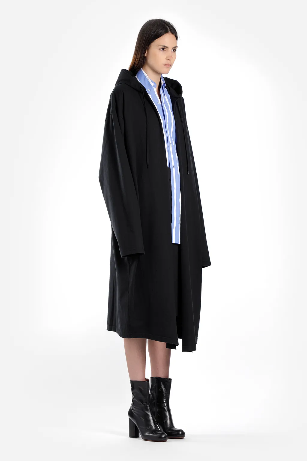 Black Hooded Maxi Coat
