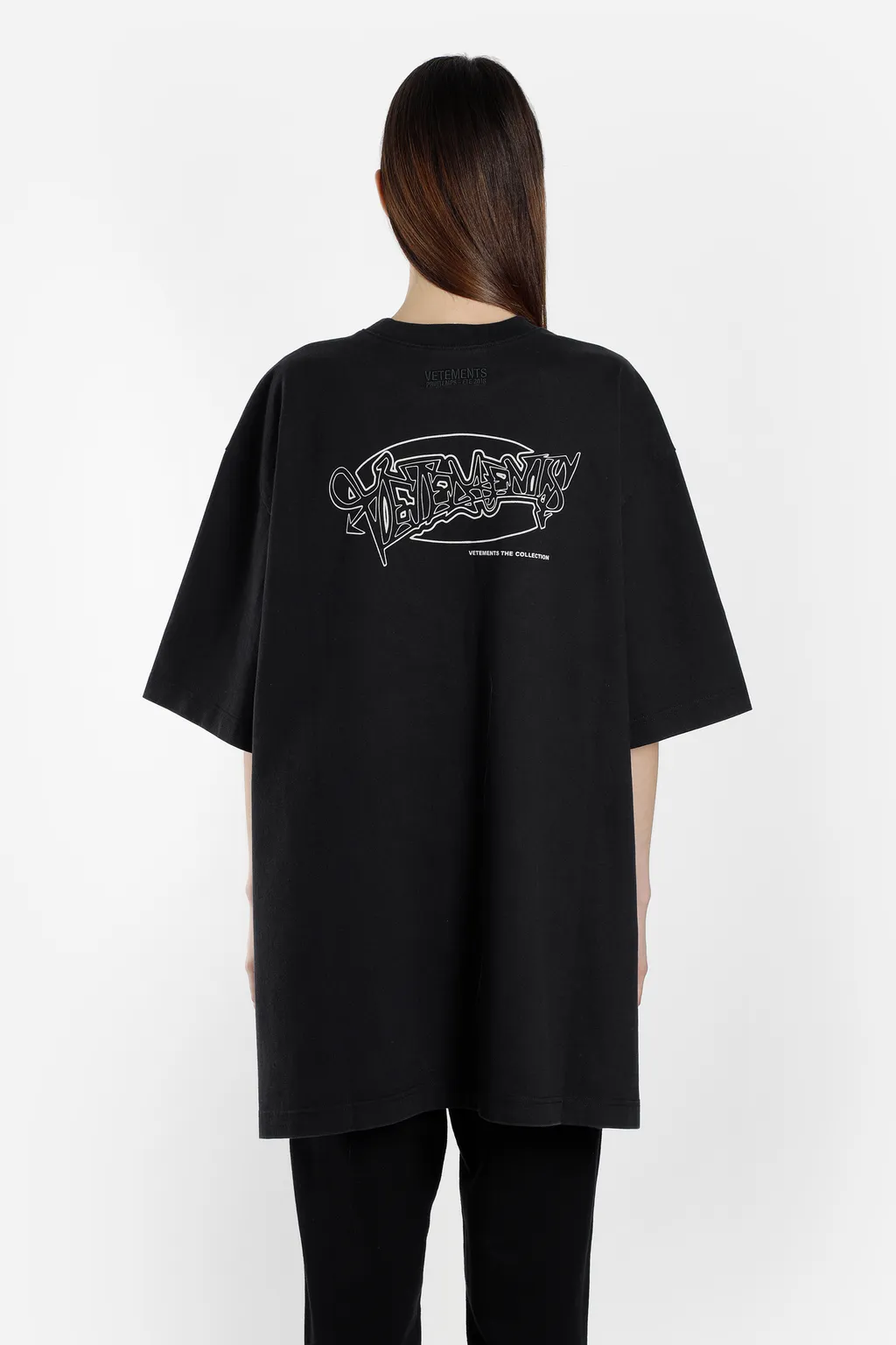 Black Oversized Open Sides T-Shirt