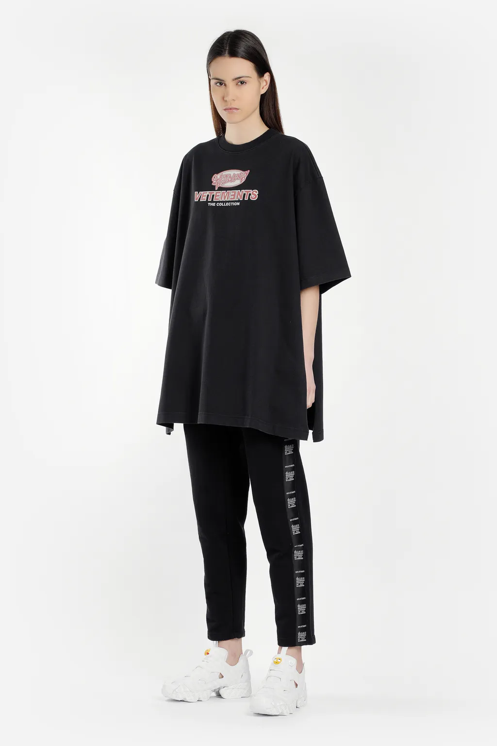 Black Oversized Open Sides T-Shirt