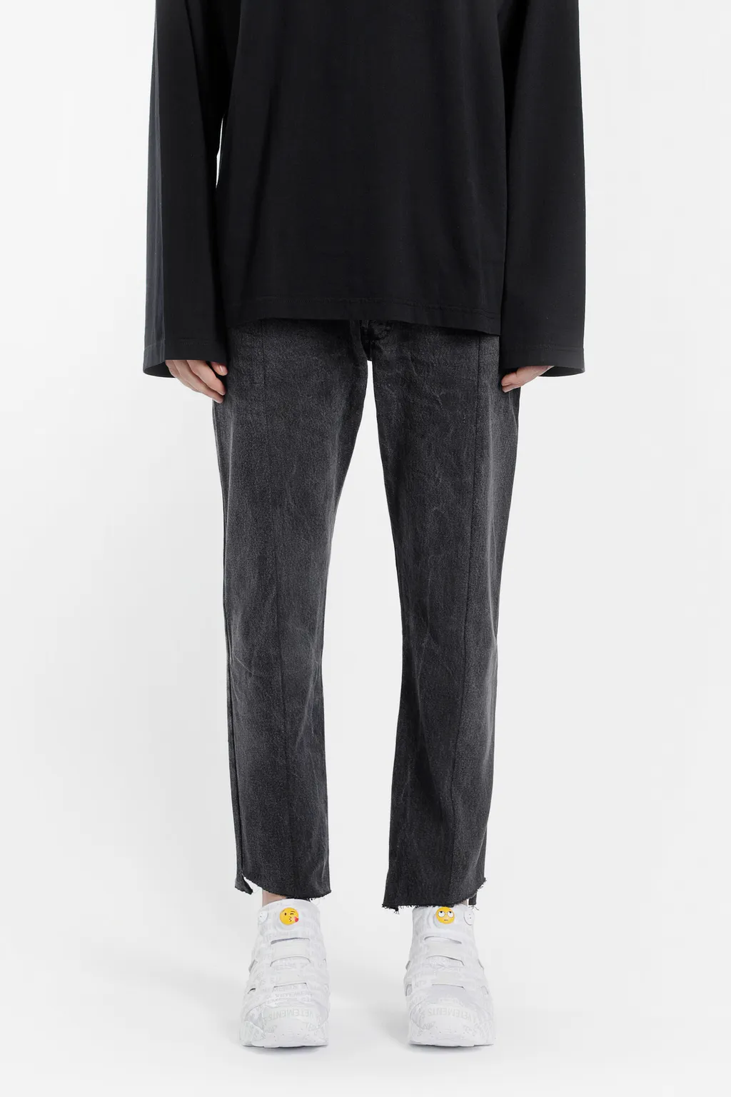 Black Reworked Jeans