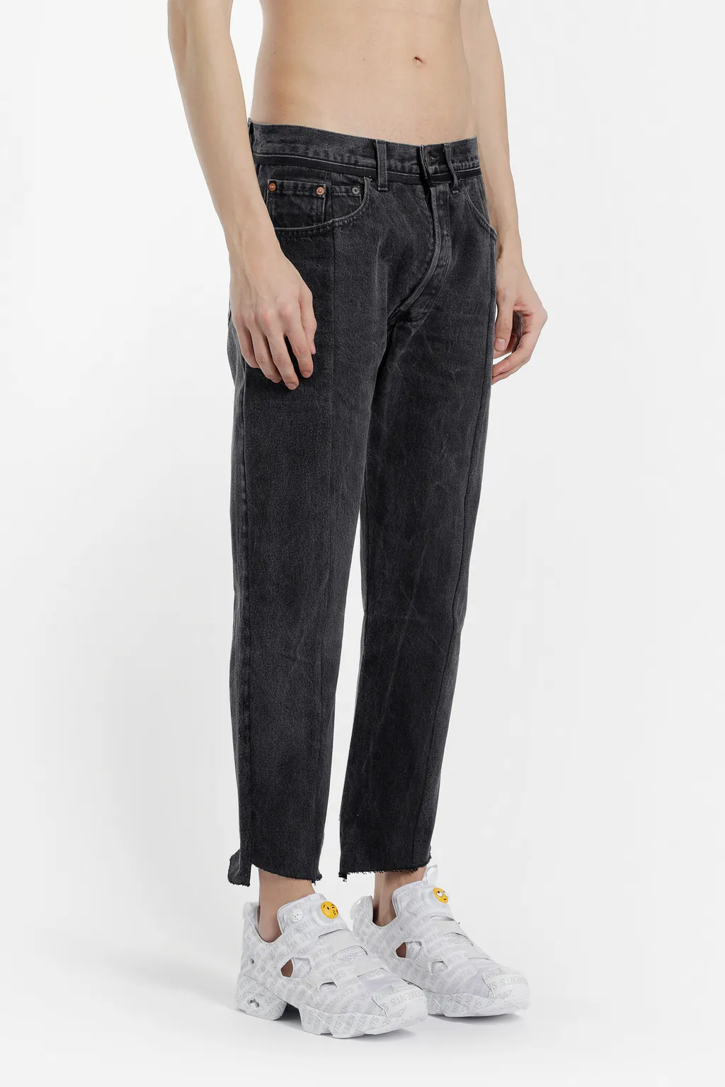Black Reworked Jeans