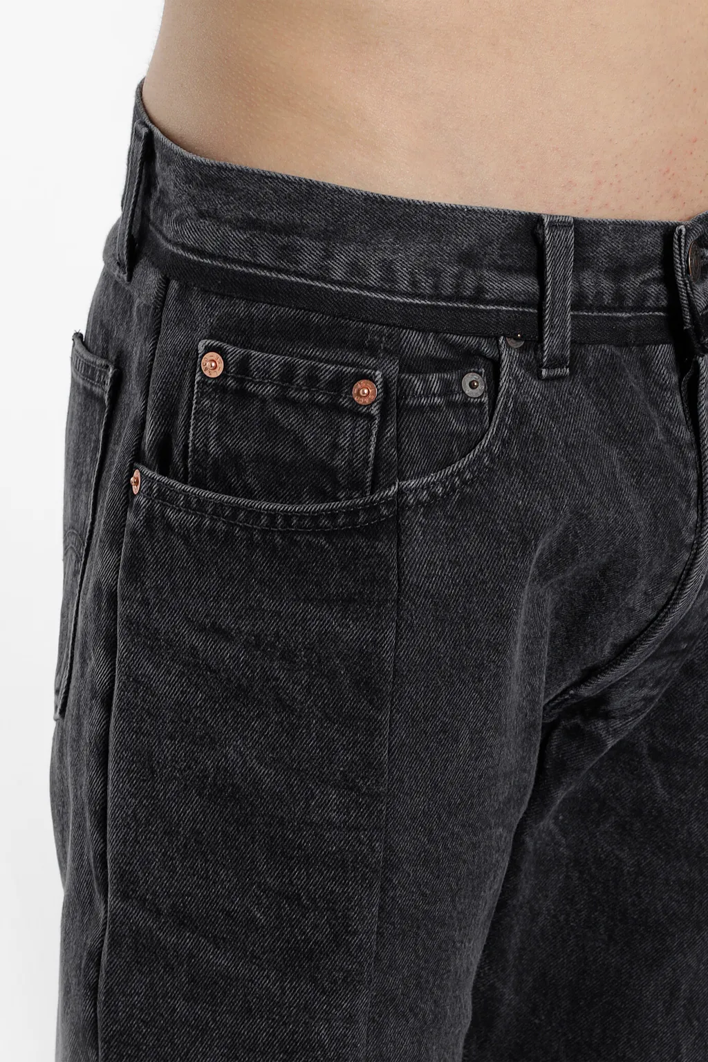 Black Reworked Jeans