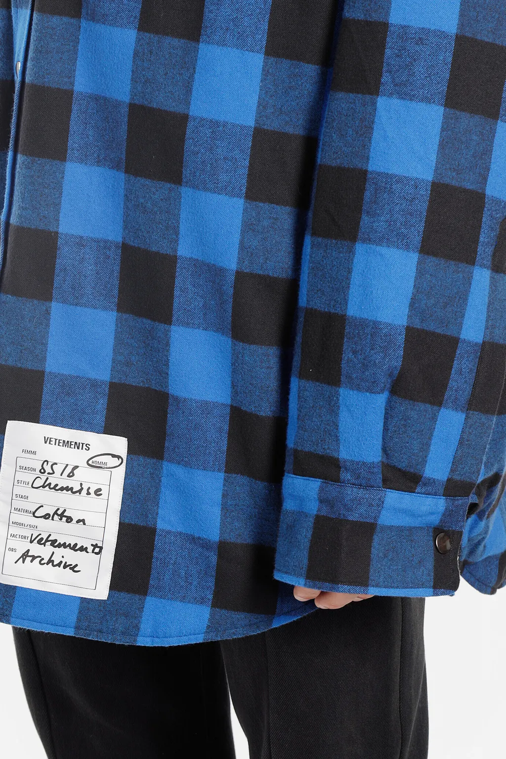 Blue Plaid Flannel Shirt
