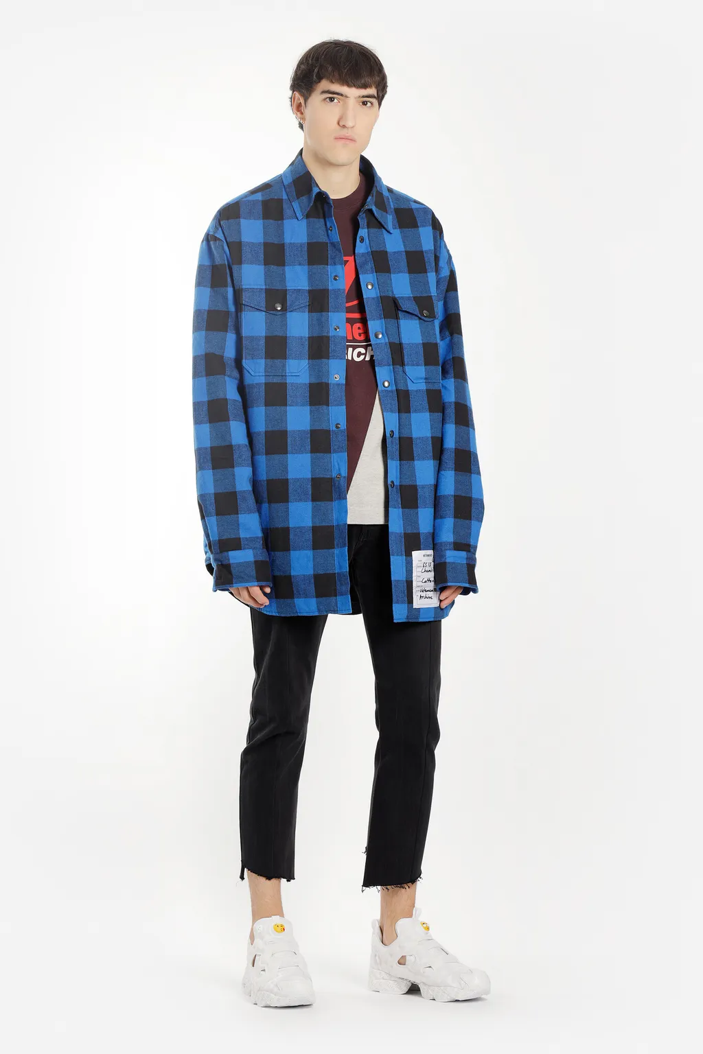 Blue Plaid Flannel Shirt