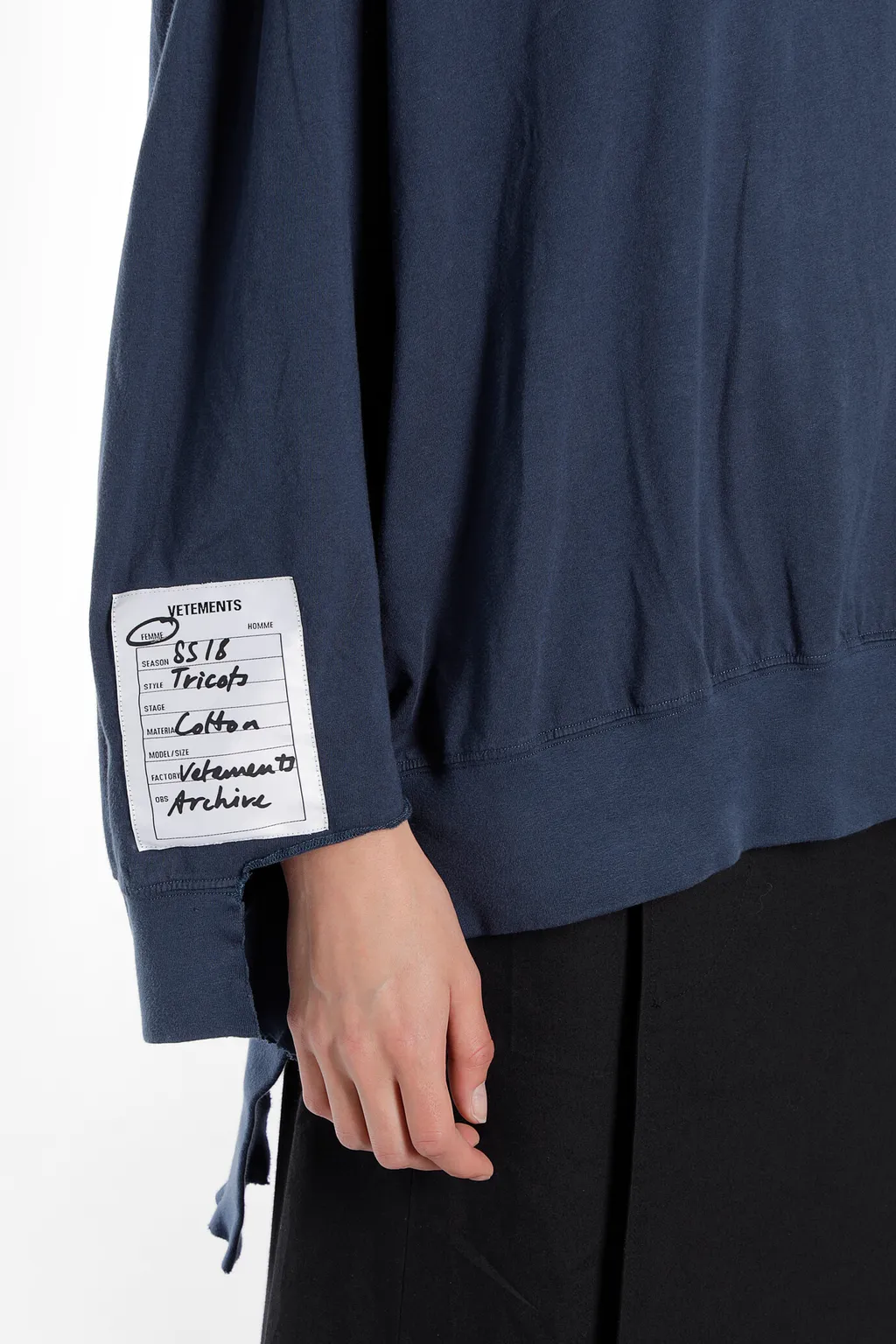 Blue In Progress Oversized Sweatshirt