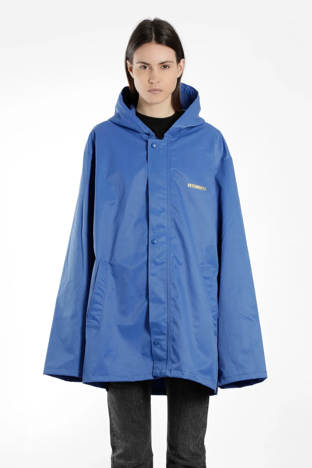 Blue Oversized Rain Jacket