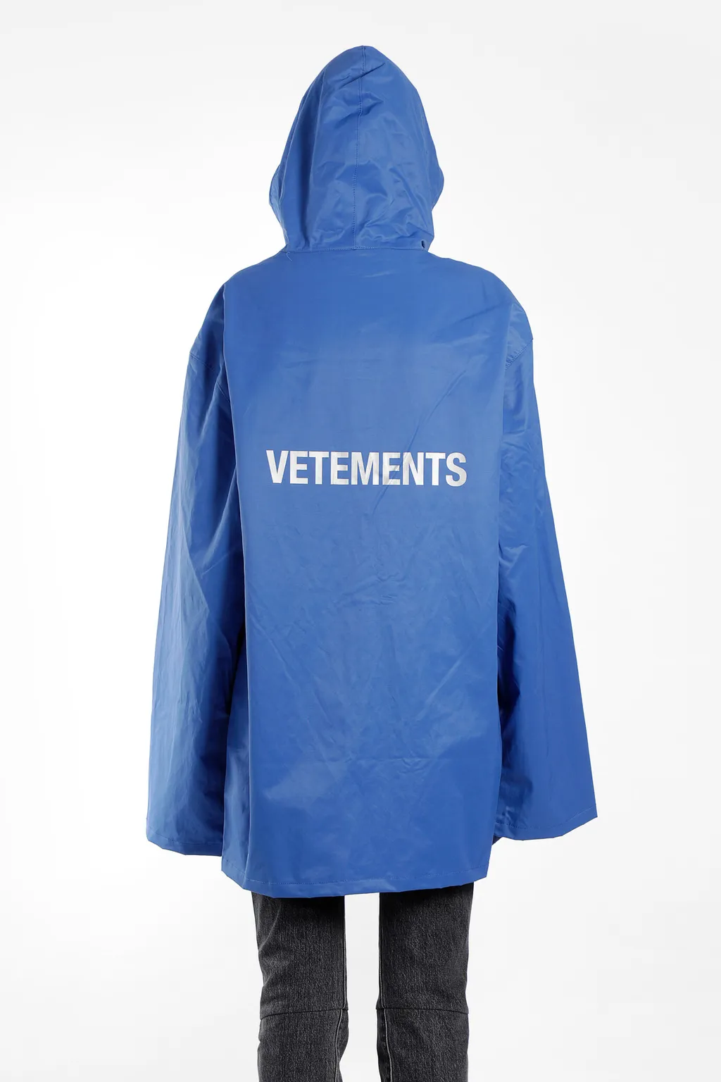Blue Oversized Rain Jacket