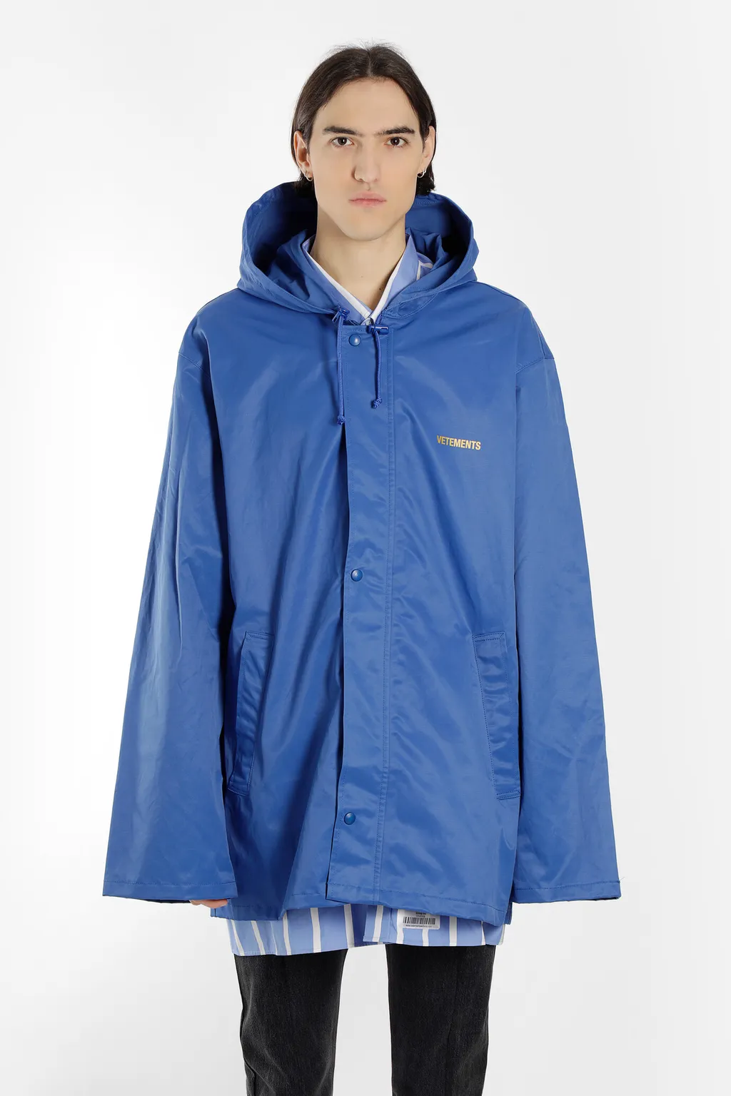 Blue Oversized Rain Jacket