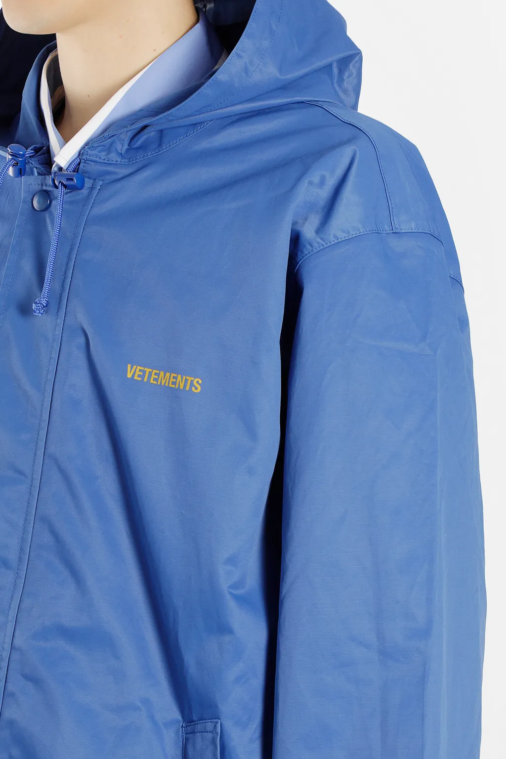 Blue Oversized Rain Jacket