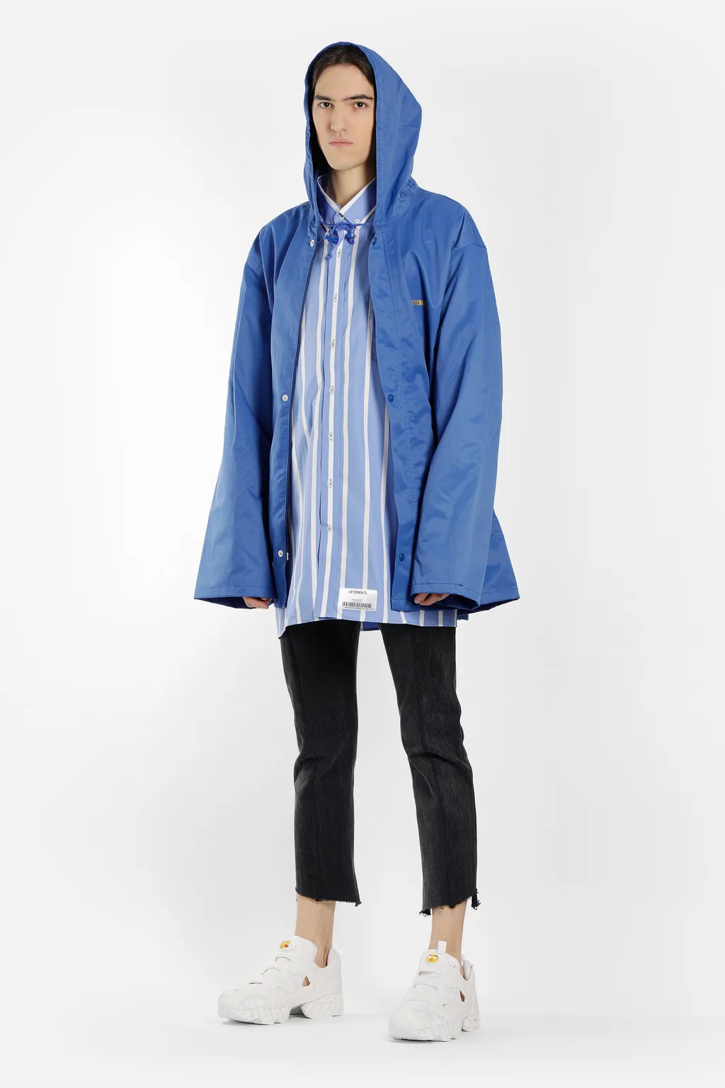 Blue Oversized Rain Jacket