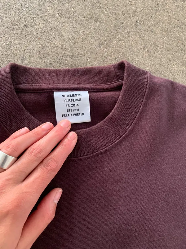 Long Sleeve Burgundy T-Shirt Dress