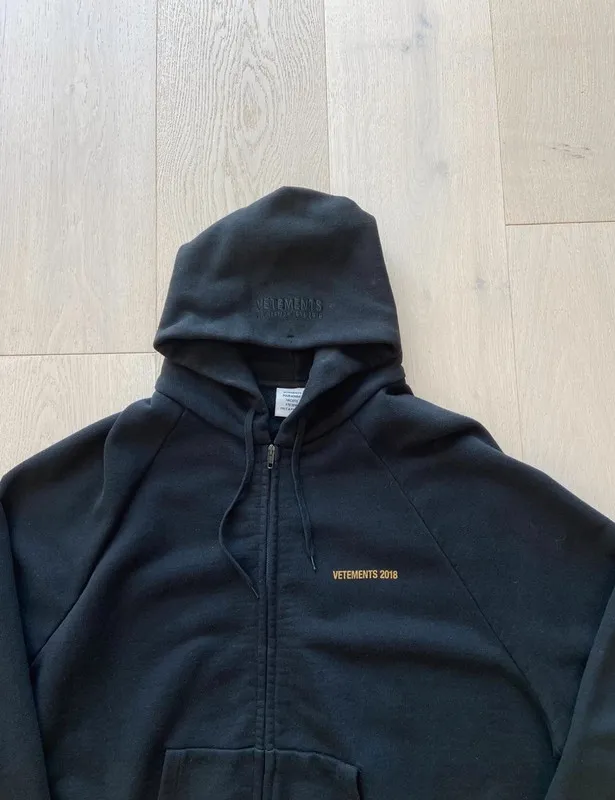 Calendar Black Zip-Up Hoodie