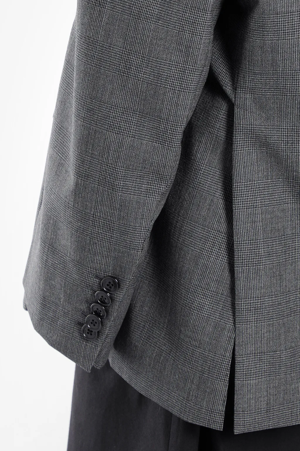 Grey Oversized Double Breasted Blazer