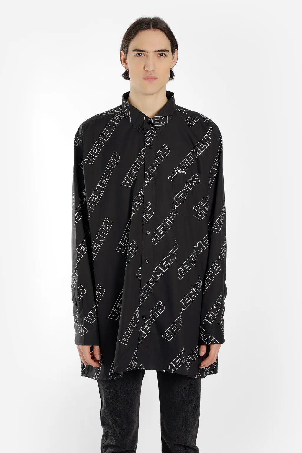 Monogram Black Logo Shirt