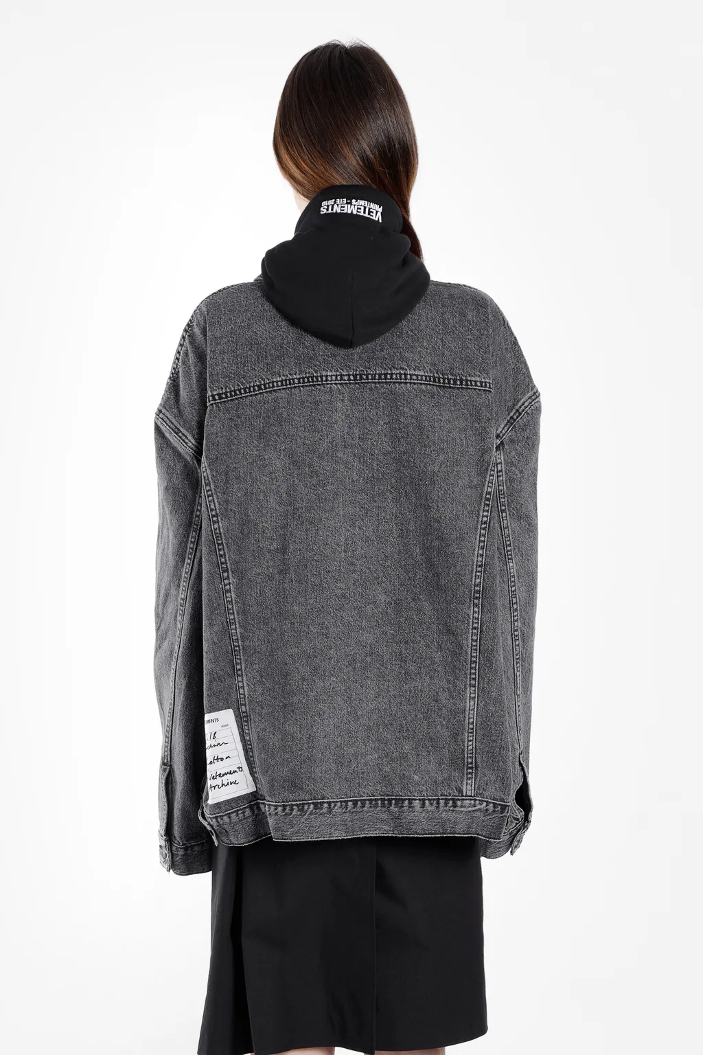 Oversized Hooded Denim Jacket