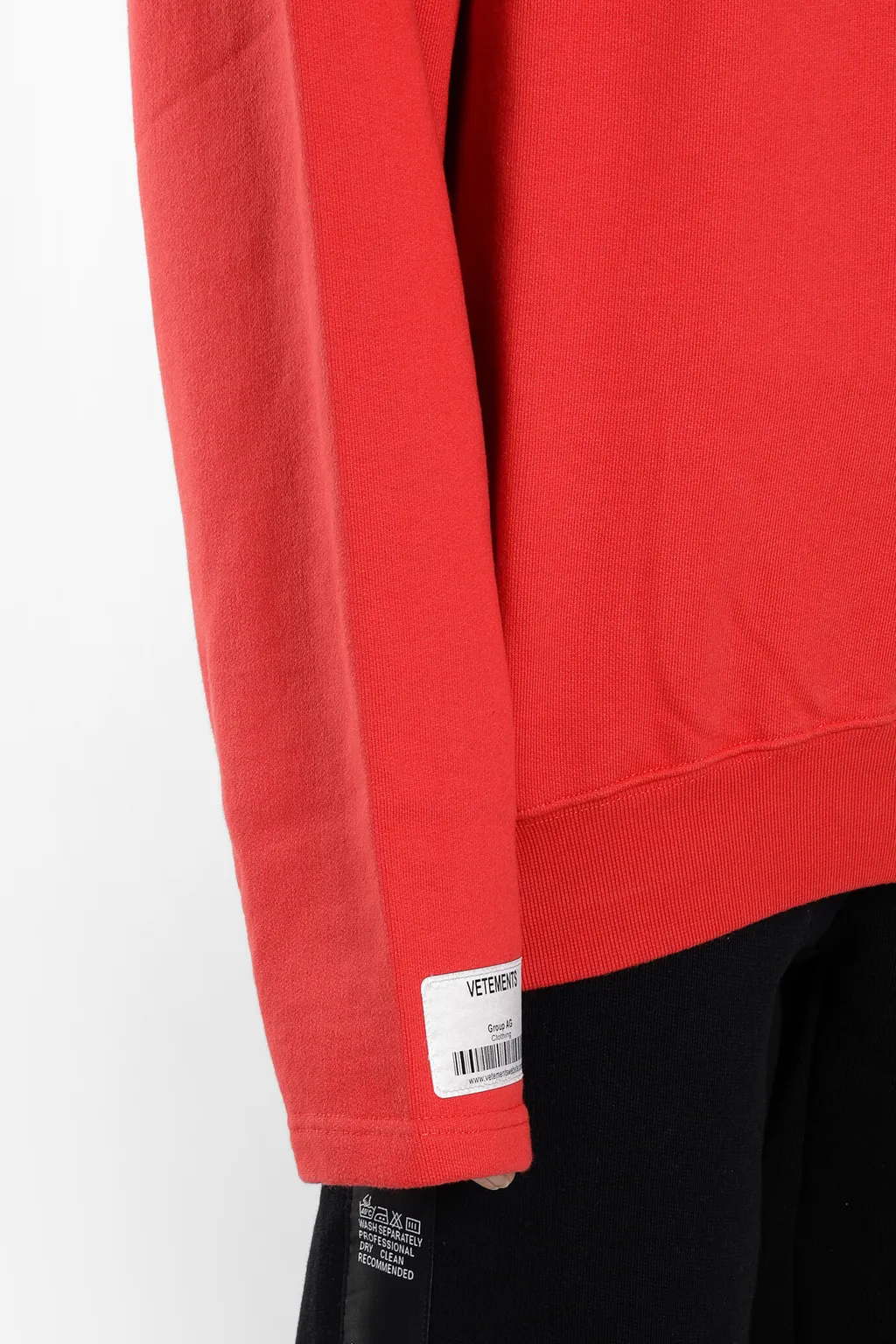 Red Cutout Elbow Sweatshirt