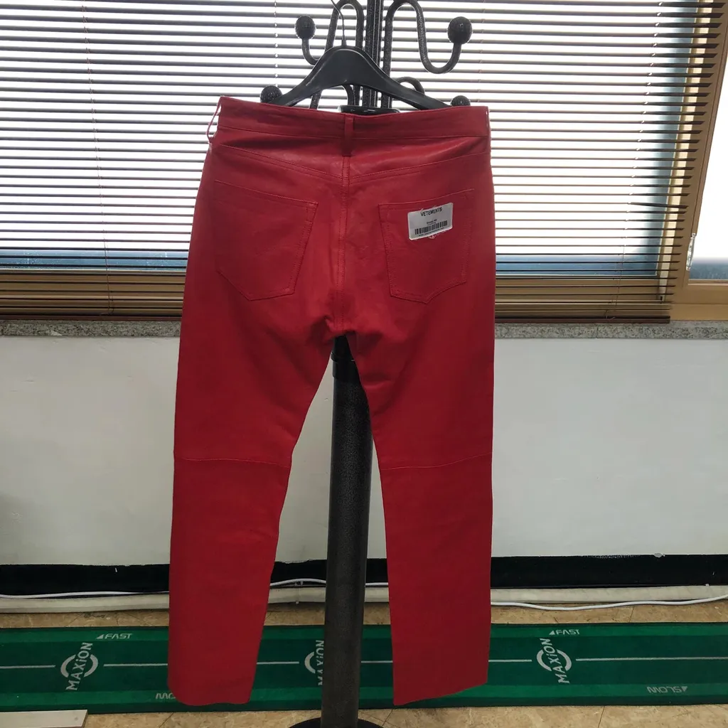 Red Leather Trousers