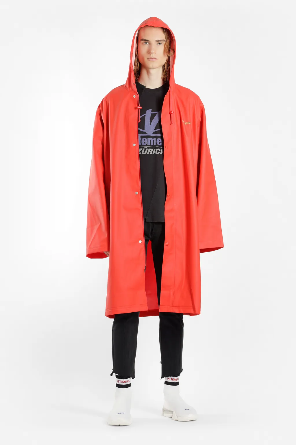 Red Logo Raincoat