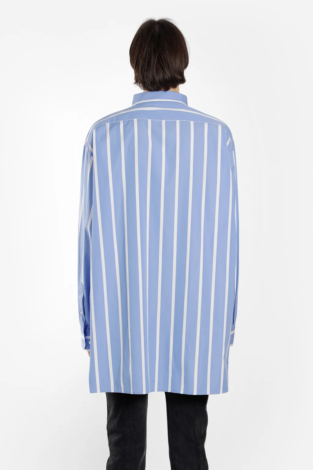 Striped Oversized Button-Down Shirt