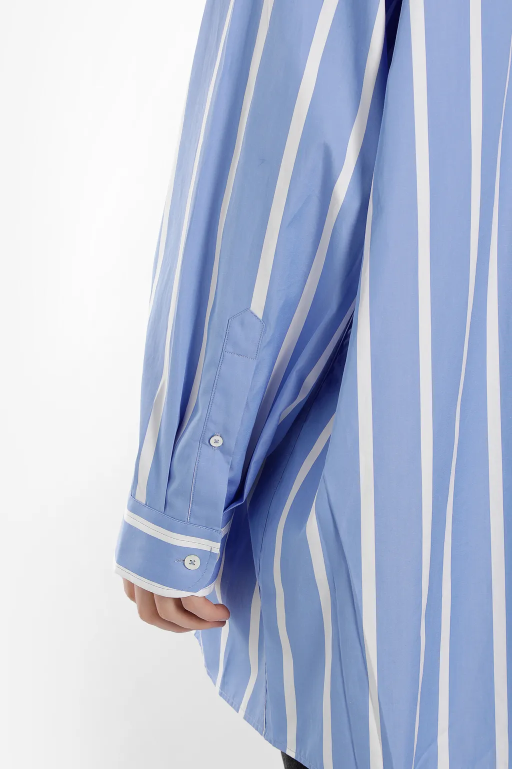 Striped Oversized Button-Down Shirt