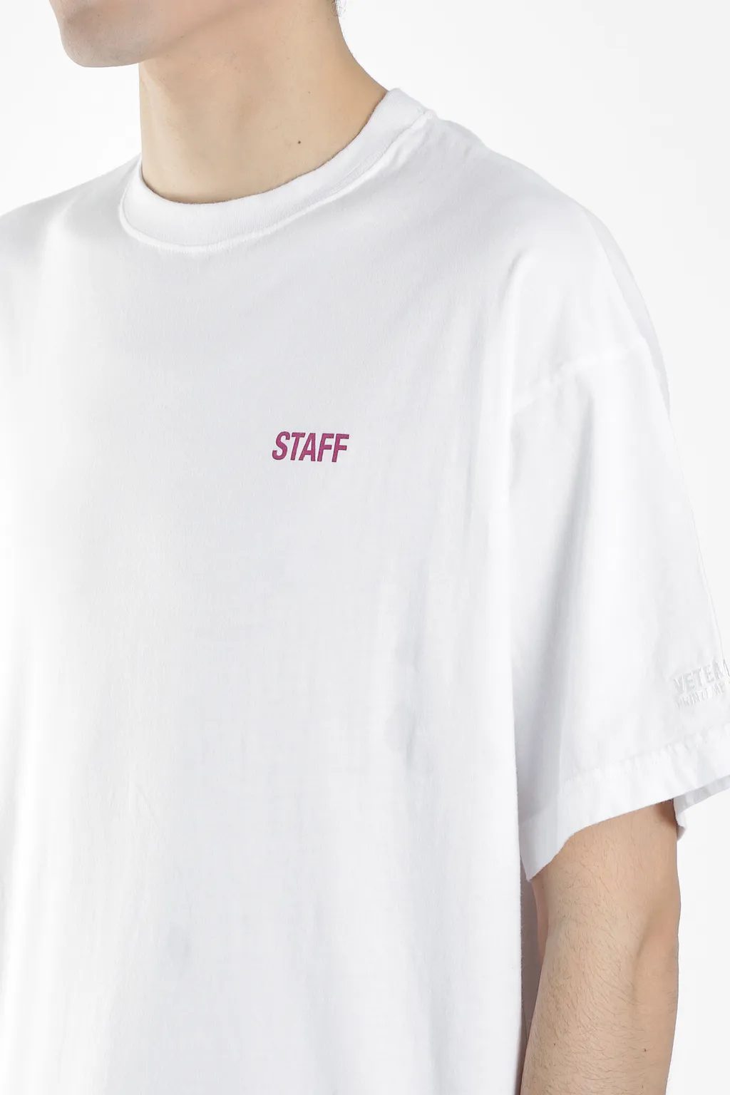 White Staff Oversized T-Shirt