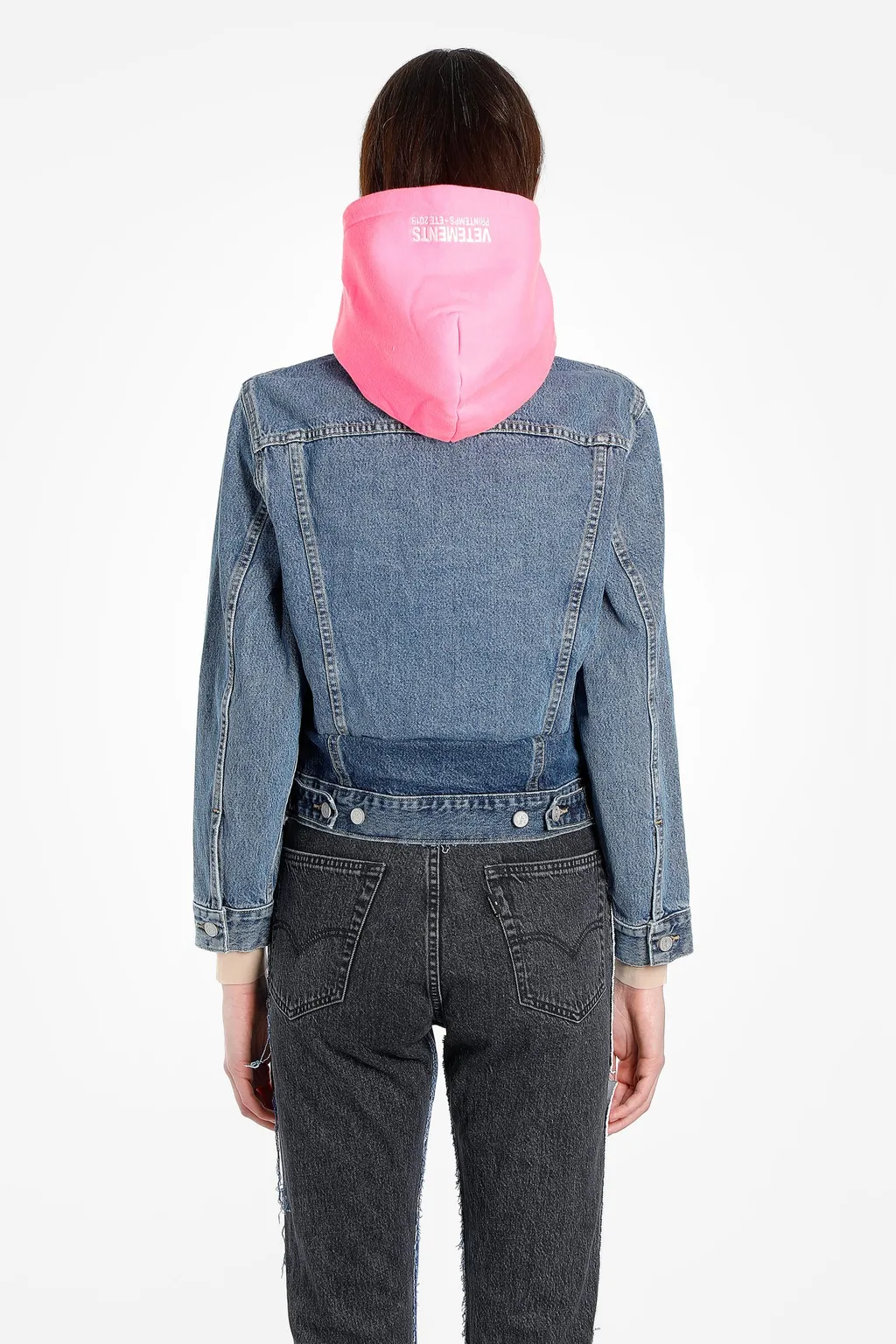 Blue Denim Jacket With Hood