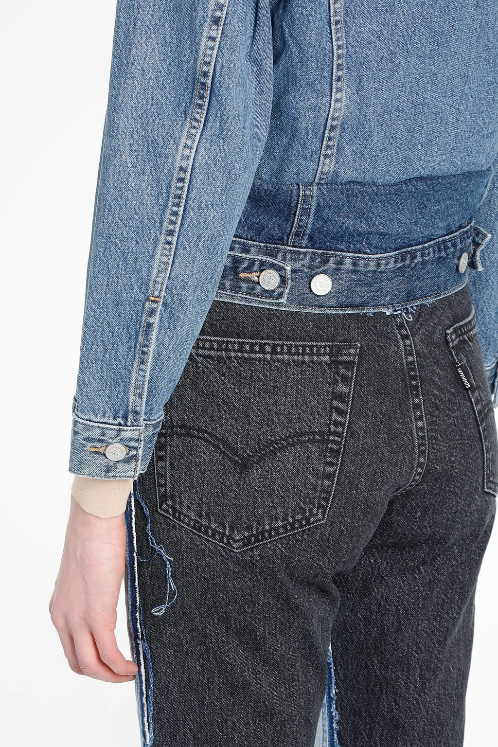 Blue Denim Jacket With Hood