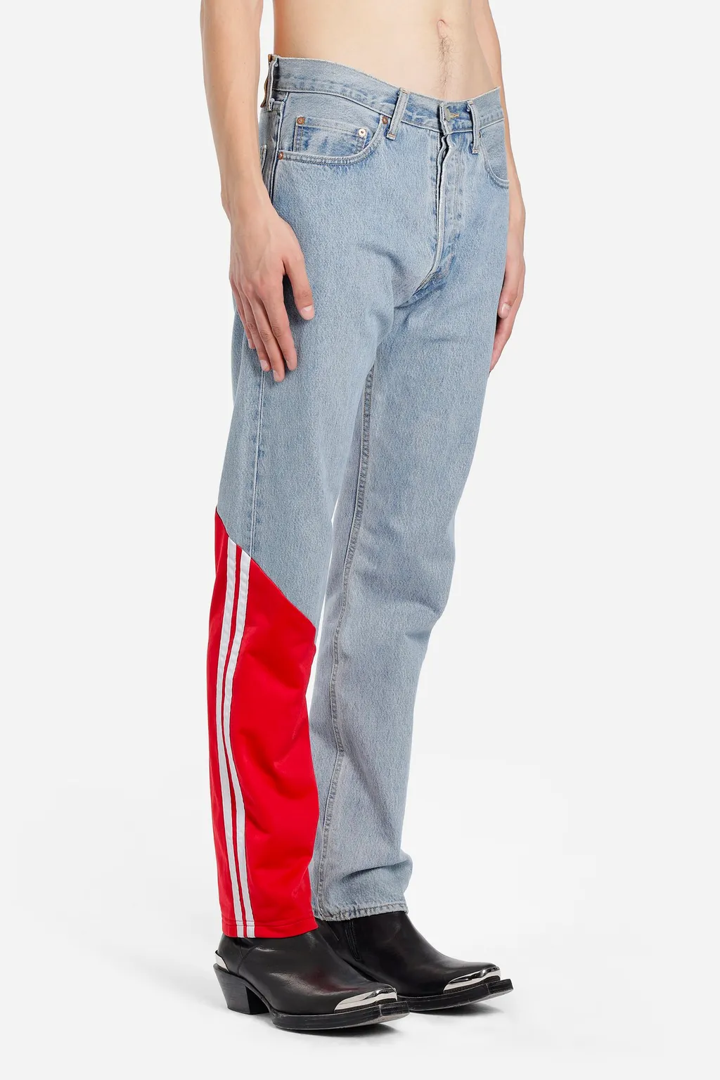 Blue Denim Trackpant Jeans