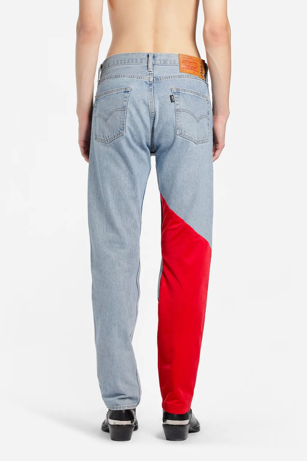 Blue Denim Trackpant Jeans