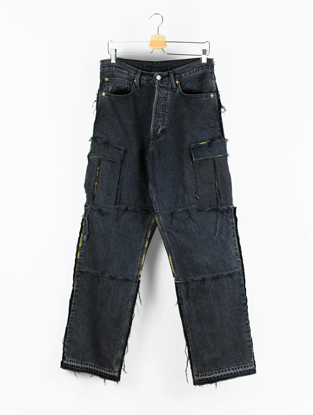 Distressed Cargo Jeans