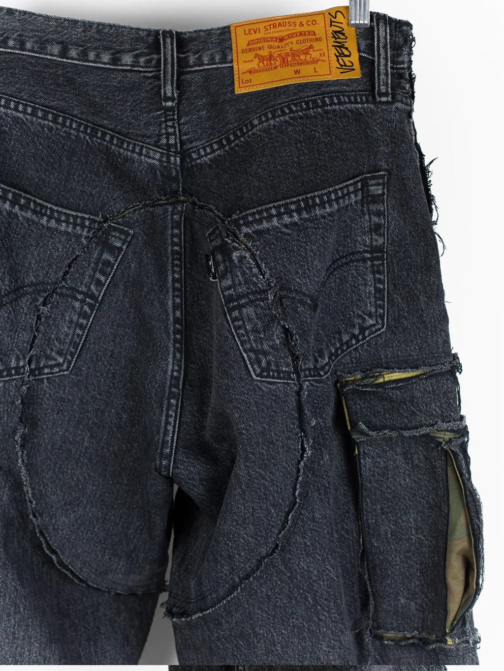 Distressed Cargo Jeans