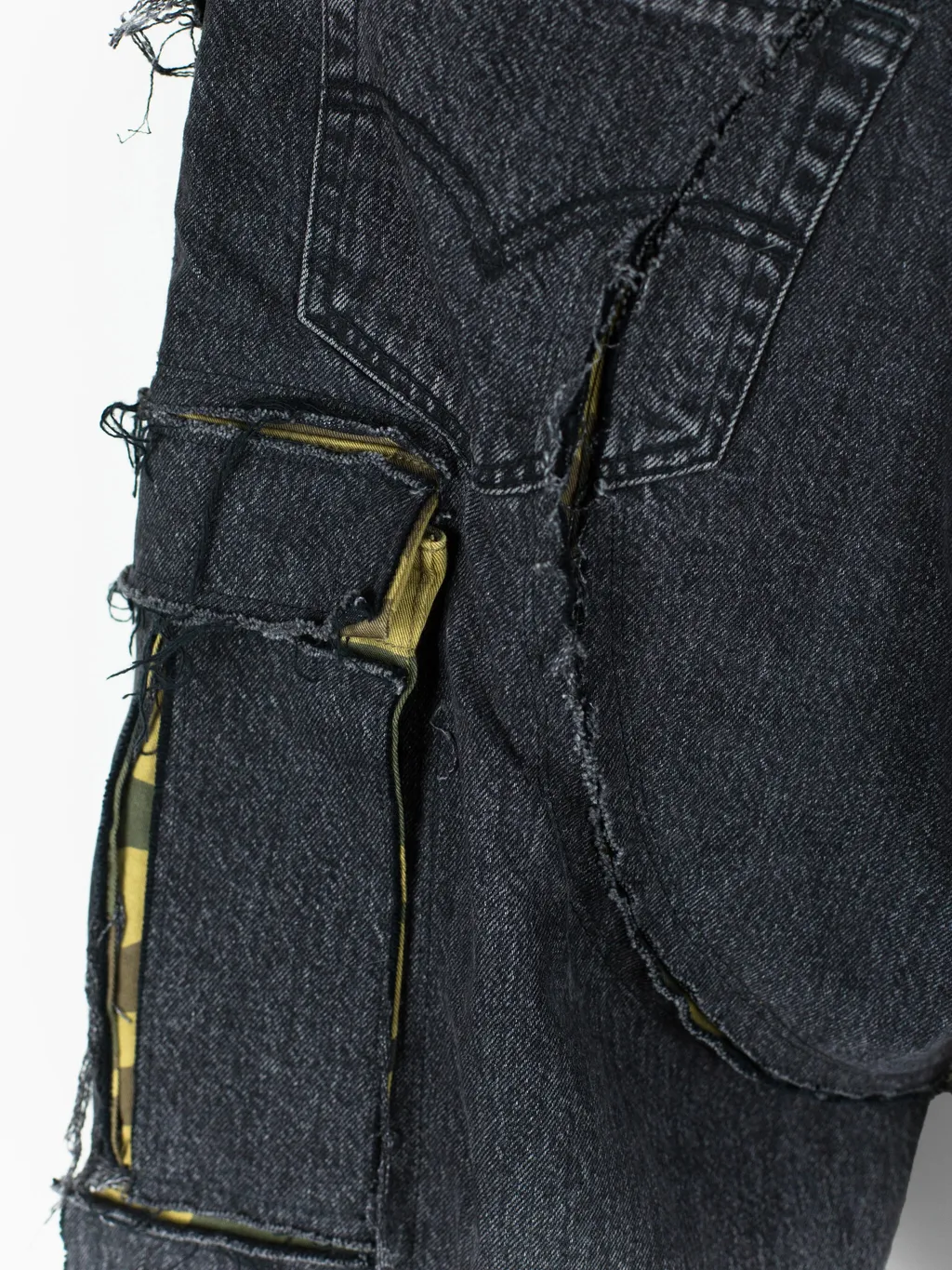 Distressed Cargo Jeans