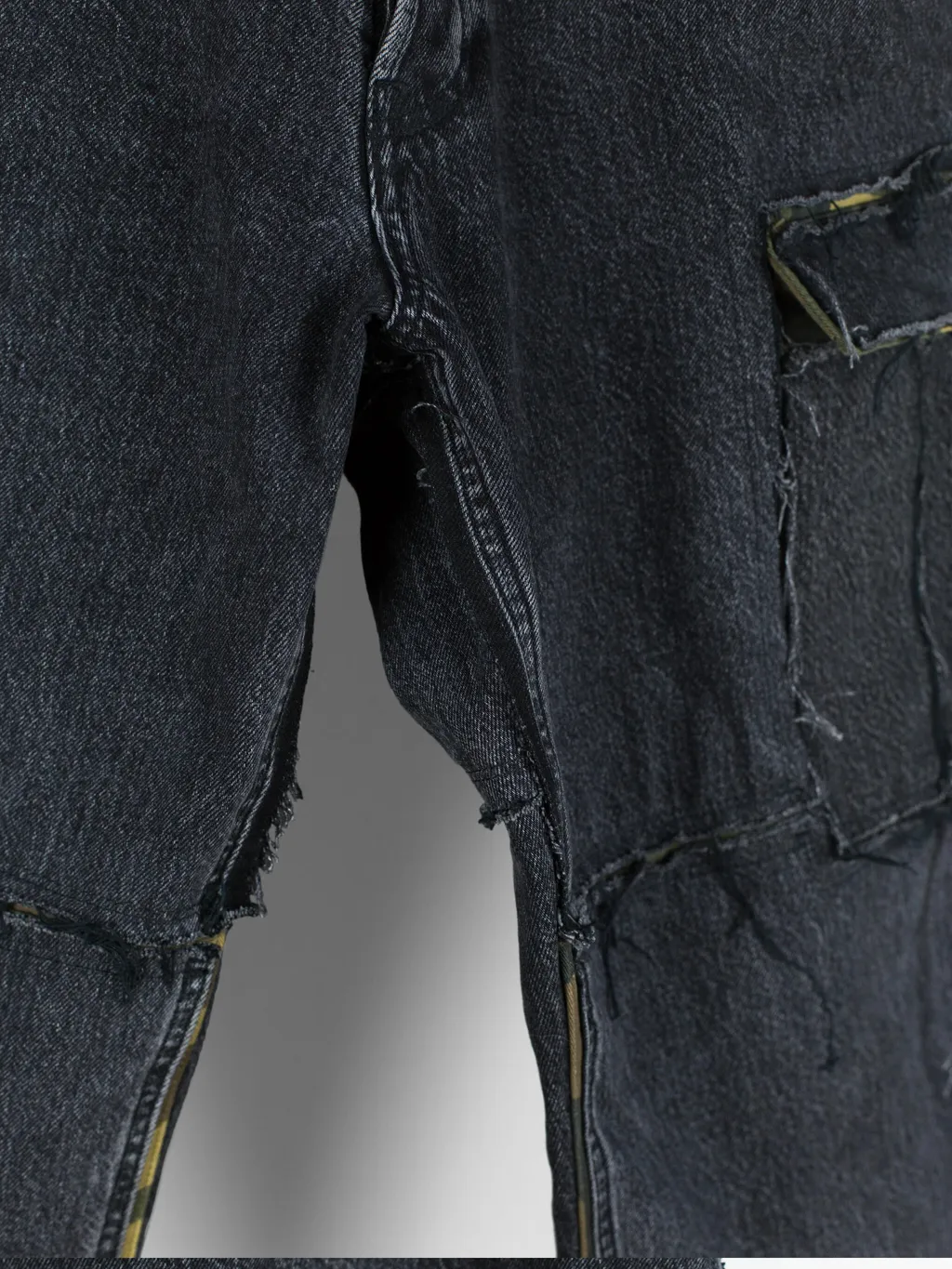 Distressed Cargo Jeans