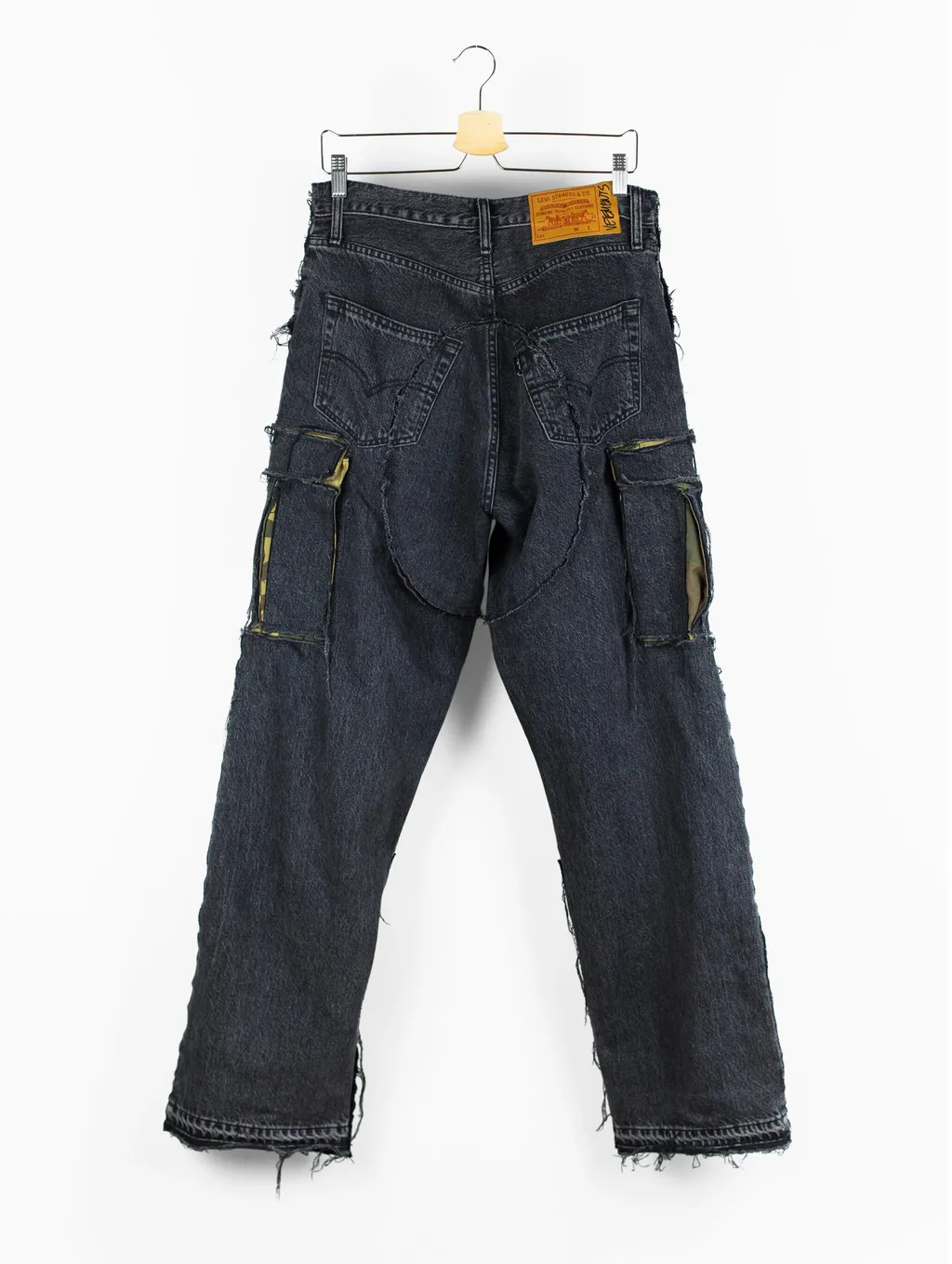 Distressed Cargo Jeans