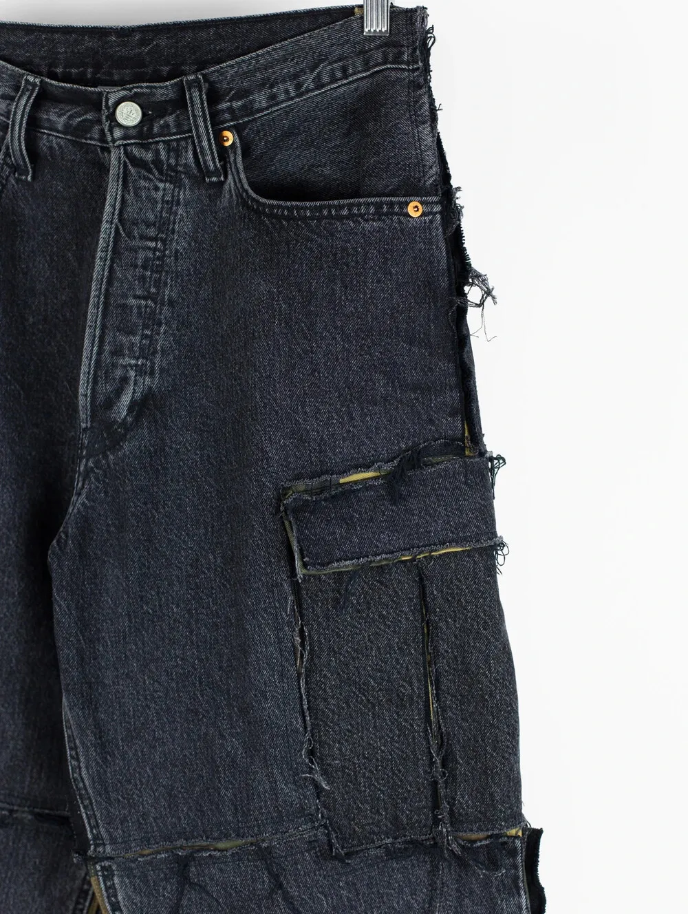 Distressed Cargo Jeans