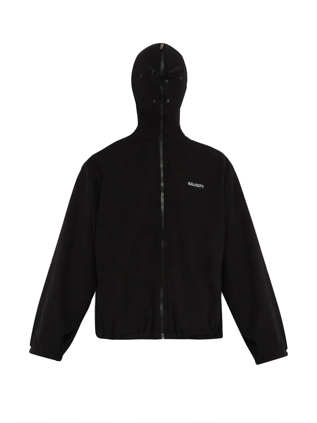 Fleece Mask Zip Up Hoodie
