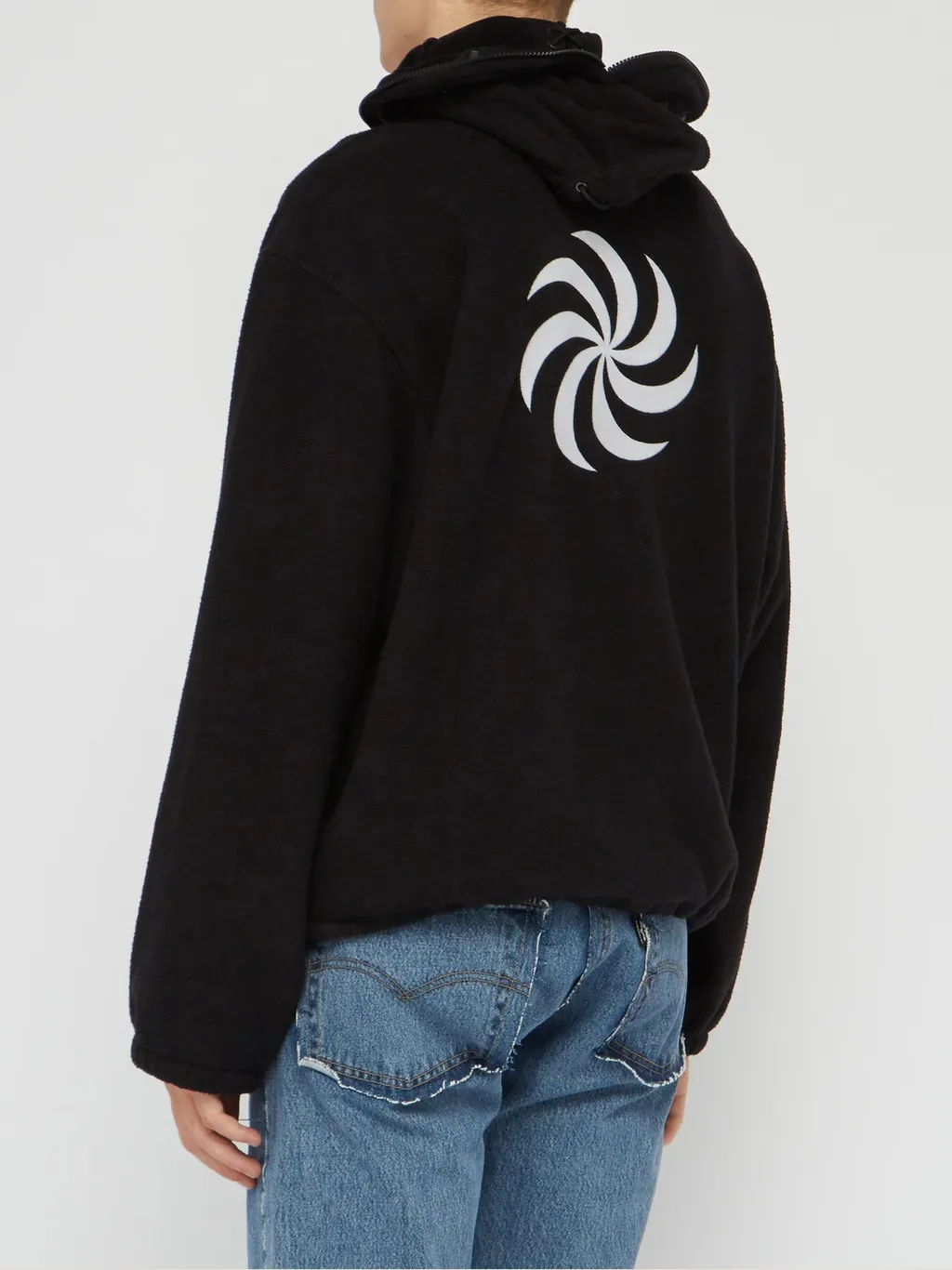 Fleece Mask Zip Up Hoodie