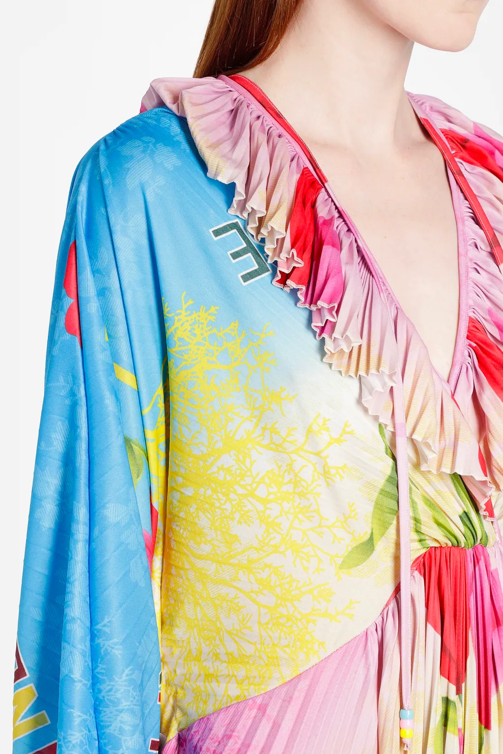 Flower Print Pleated Dress