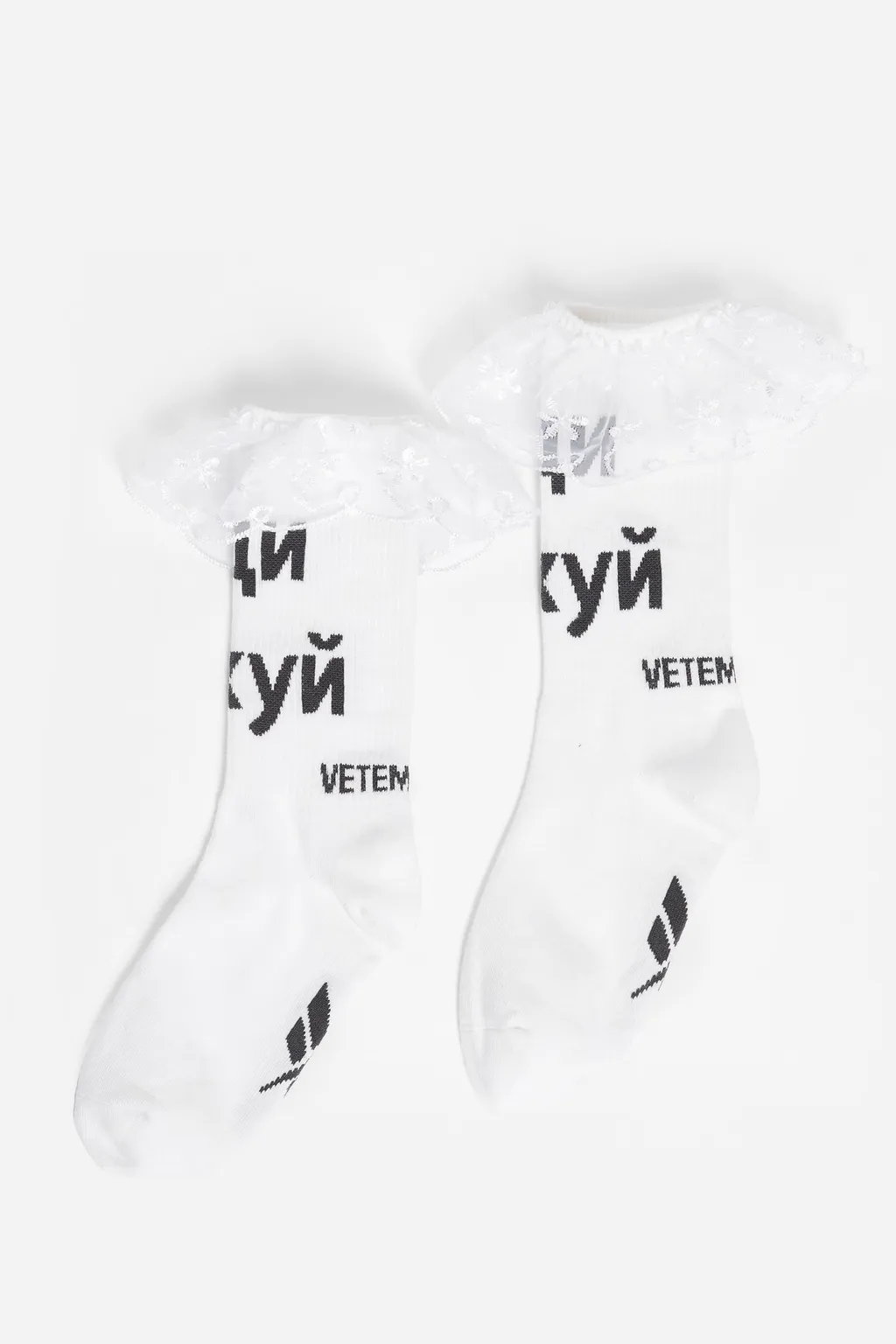 Fuck You Lace Trim Socks