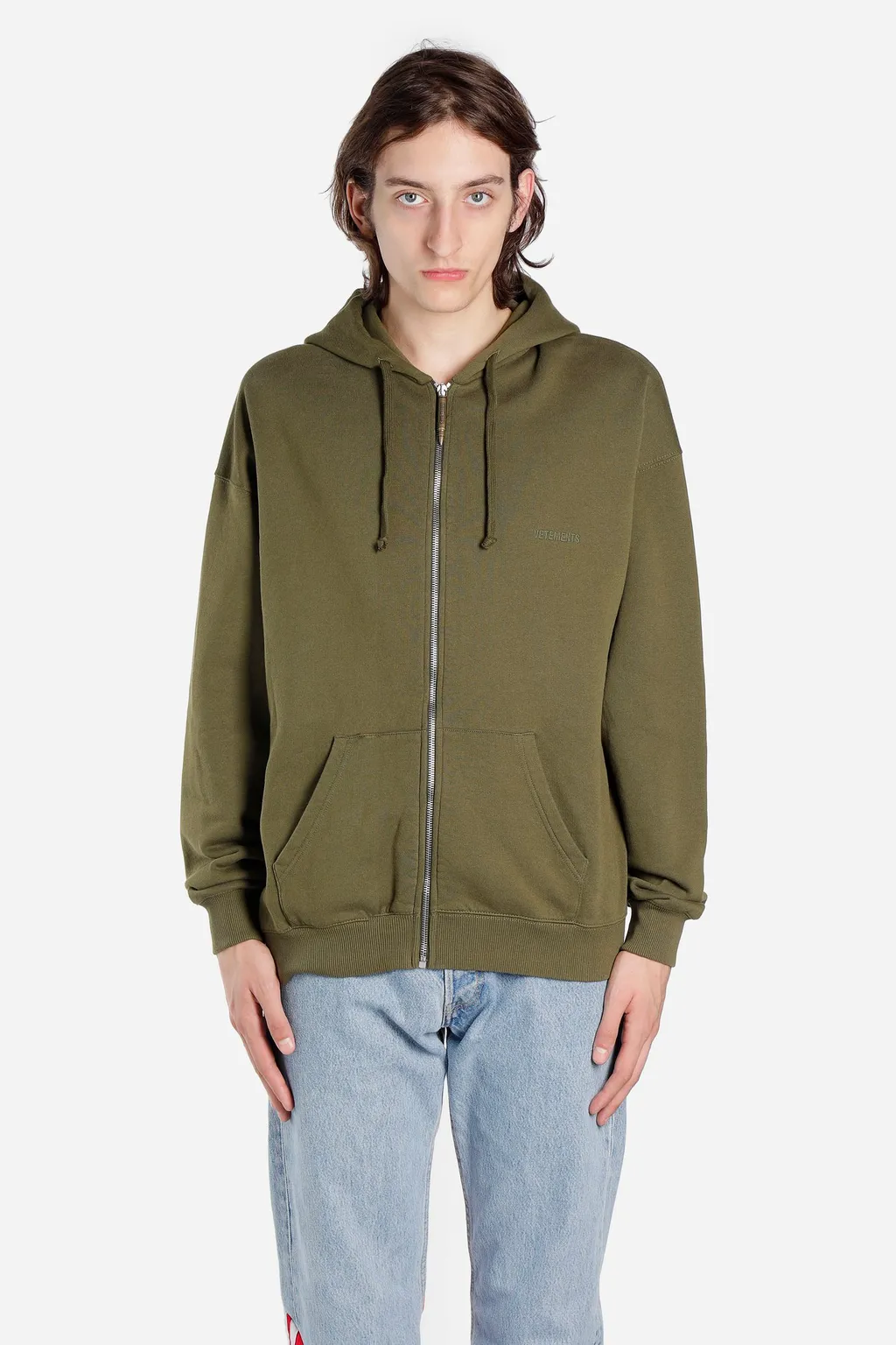 Green Zipped Hoodie