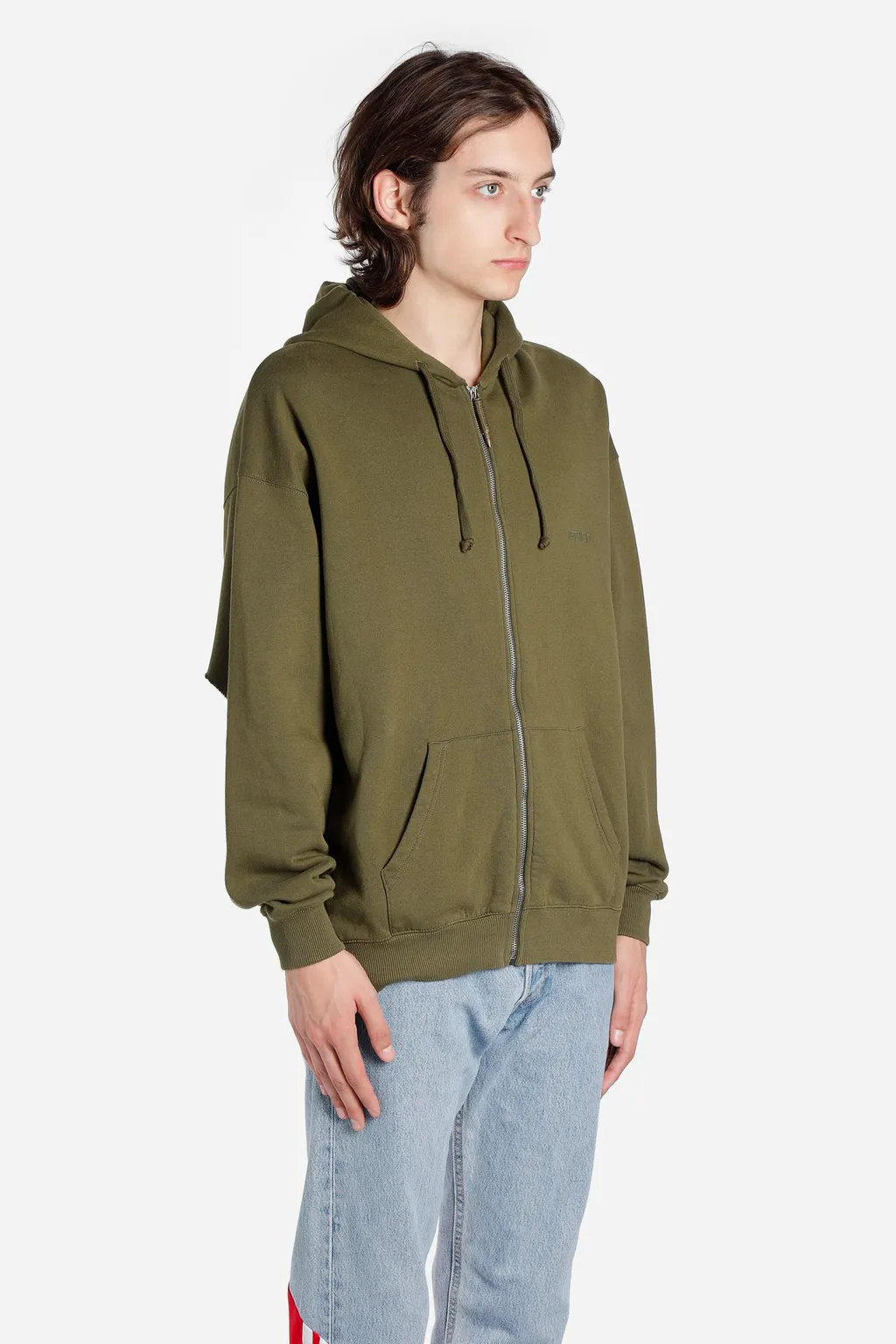 Green Zipped Hoodie