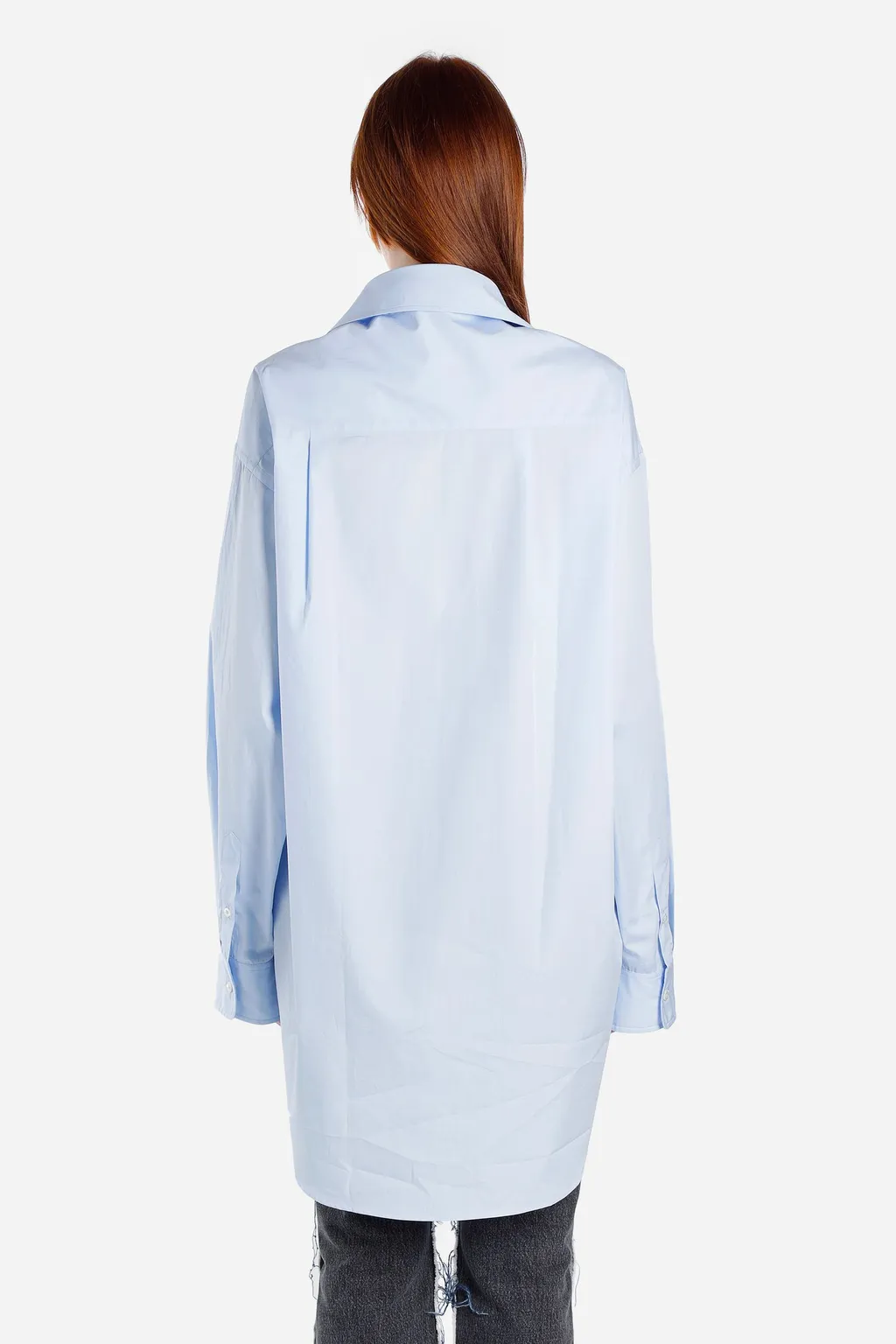 Light Blue Oversized Collar Shirt