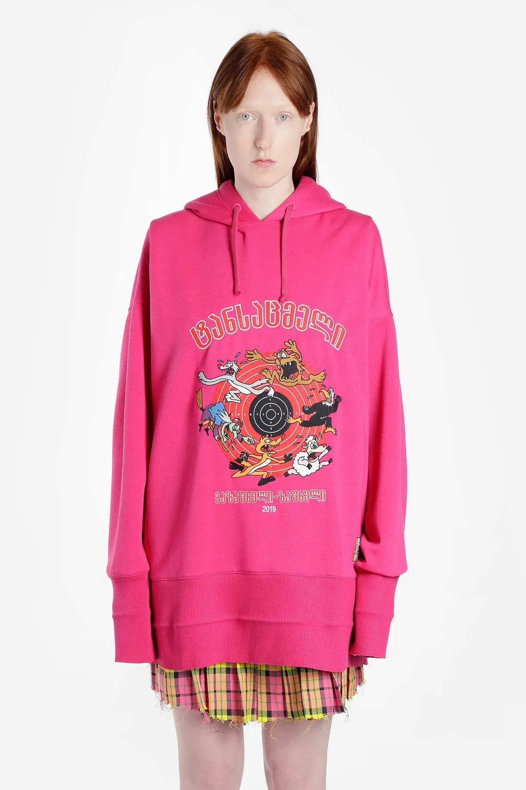Pink Cartoon Hoodie
