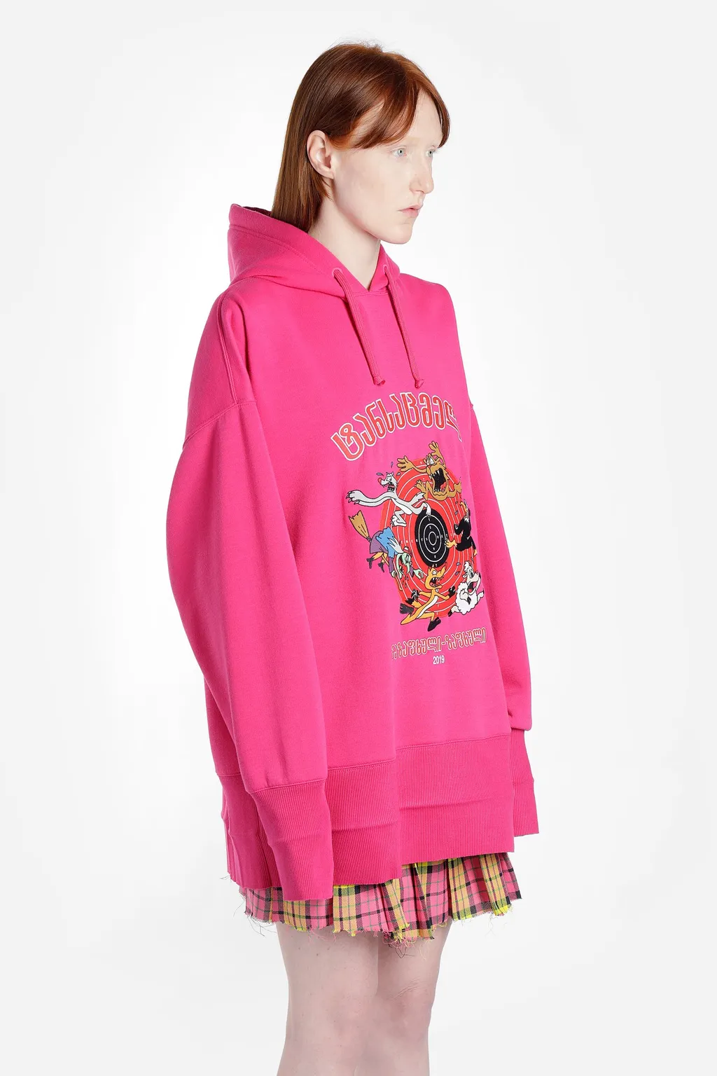 Pink Cartoon Hoodie