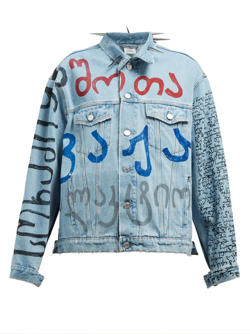 Spike Collar Denim Jacket