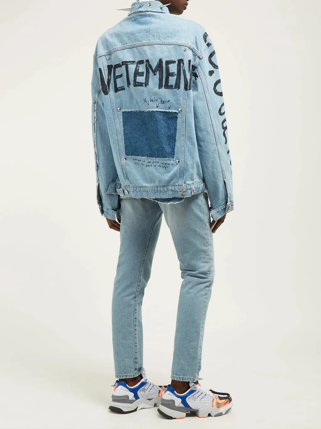 Spike Collar Denim Jacket